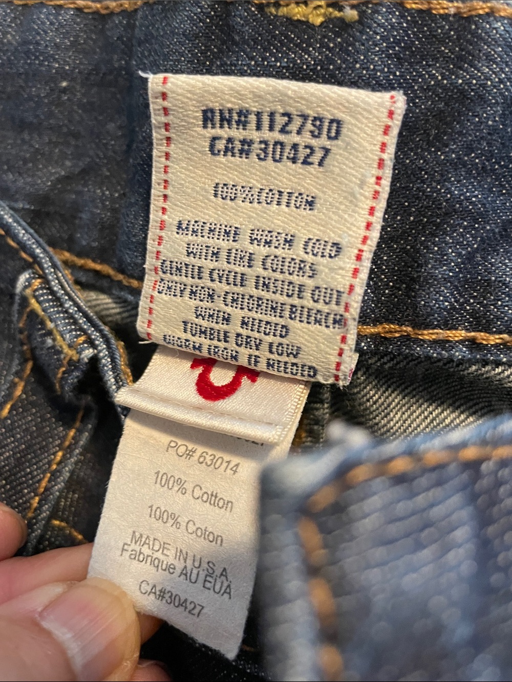 True Religion Dark Indigo Denim Shorts - Picture 5 of 11